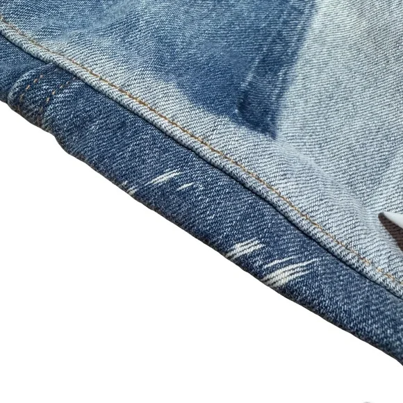 Levi’s 517 Patchwork Cropped Bootcut Jeans High Rise | Size W24 - Picture 11 of 16